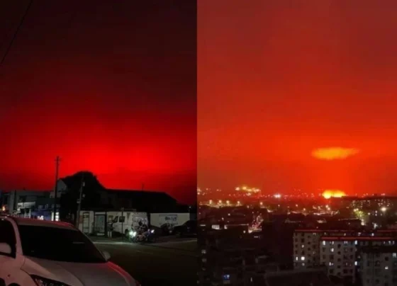 China’s blood-red sky shocks citizens