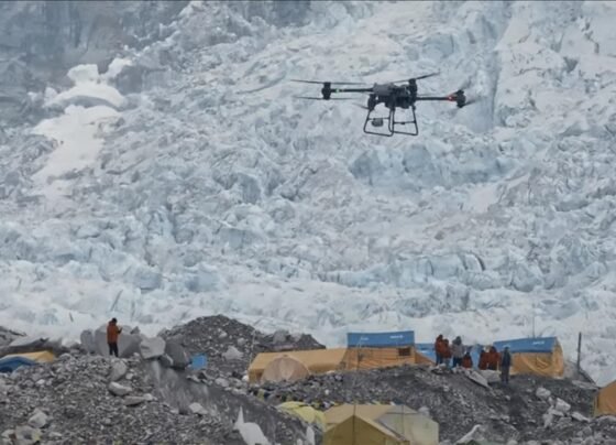 China ‘successfully’ tests 1st-ever drone delivery on Mt. Everest